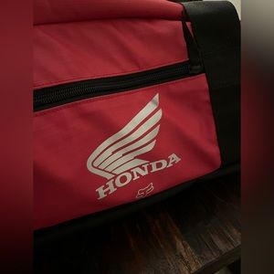 Honda / fox collab duffel bag backpack combo